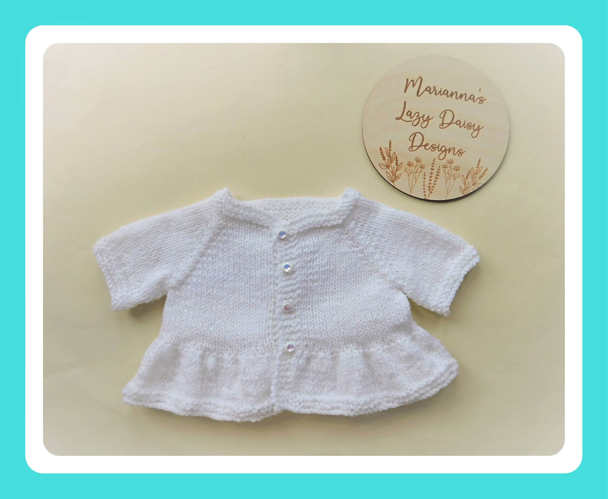 Marianna s Lazy Daisy Days Eliza Baby Cardigan